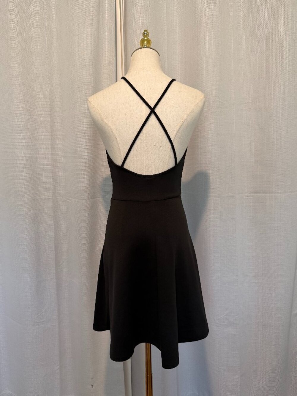 Charlotte Russe Y2K Floral Applique Mini Dress Black Small - Picture 6 of 9